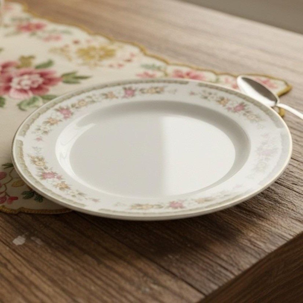 Everbrite Fine China Savanah Dinner Plate, Vintage Floral Dinnerware Replacement